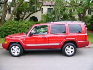 Jeep Commander The other new baby -- a second fiery redhead.