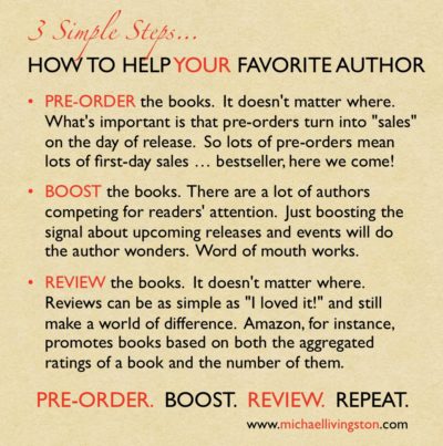 Three simple steps to help your favorite author.